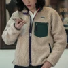 Bronson Classic Men's Retro Fleece Jacket Vintage Style Warm Mid Layer Sherpa Liner 1