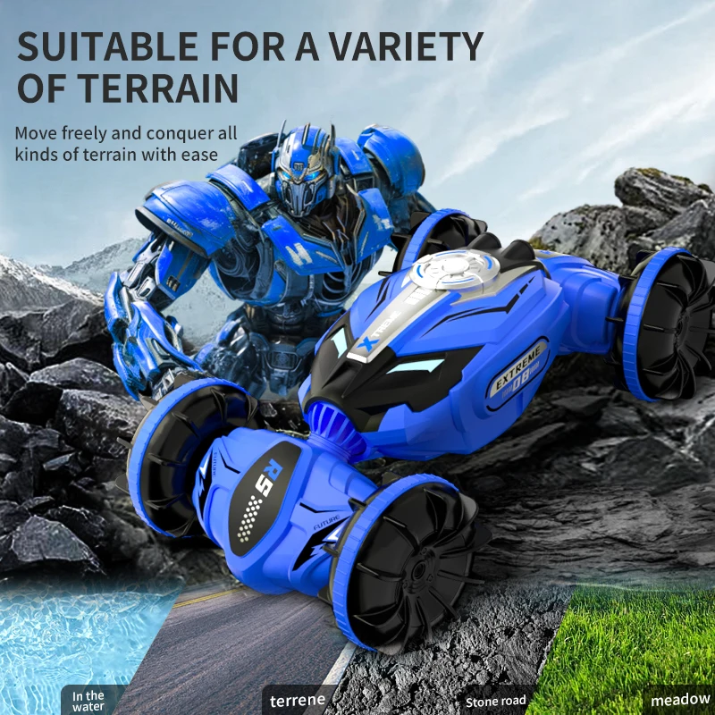 

JJRC Q150 Amphibious Off Road Climbing RC Stunt Car 1:16 Water & Land 4WD Remote Control Racing Car All Terrain Waterproof Car