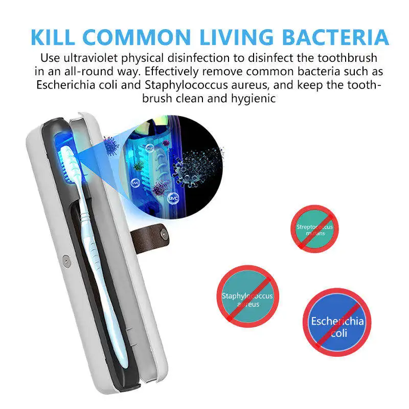 Portable Mini Personal Toothbrush Sanitizer, UV, Wireless, Sterilizer, Travel Size