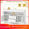 Toy Storage Organizer, Wooden Kids Bookshelf with 2 Drawers, 2 Cabinets & Open Shelf, Toy Organziers and Storage for Playroom 1