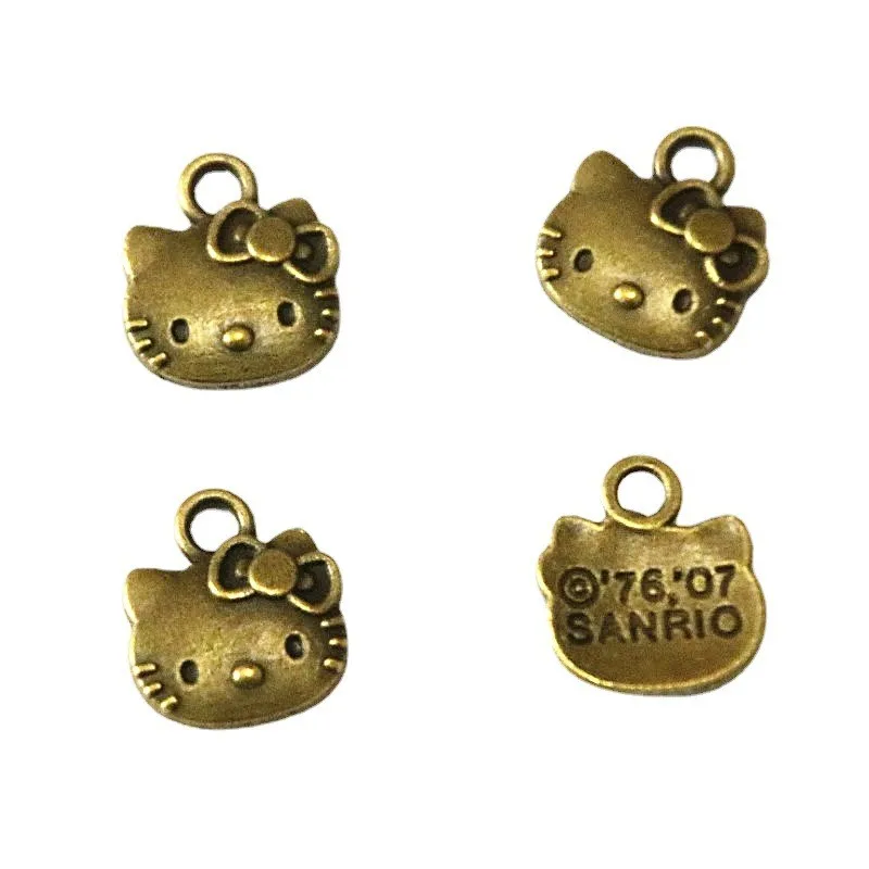 

70Pcs Antique Bronze Plated Cat Charms 11.5*13MM DIY Jewelry Making Pendant Fit Earring Necklace Bracelet Handcraft