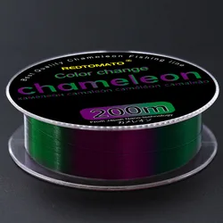 200m Green Color Changing Fishing Line Fluorocarbon Coat Monofilament Nylon Sea/Fresh Water Carp Wire Leader  Fishing Line