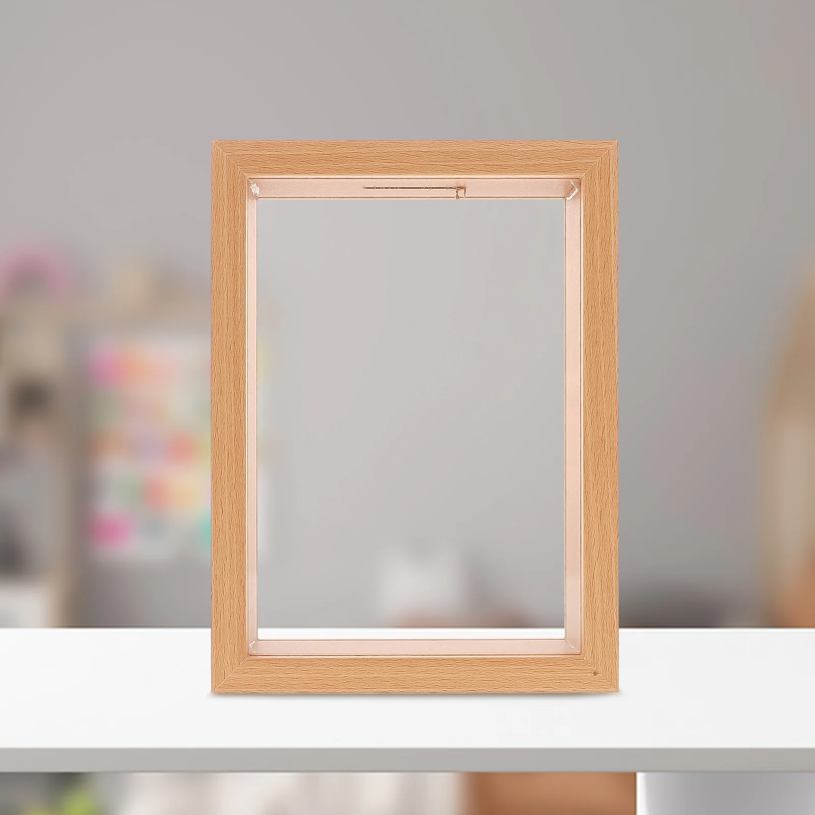 Wooden Money Bank Picture Frame Decorative Coin Bank 7 inch Shadow Box Money Saver Box Clear Money Jar for Adults Money Savi 5