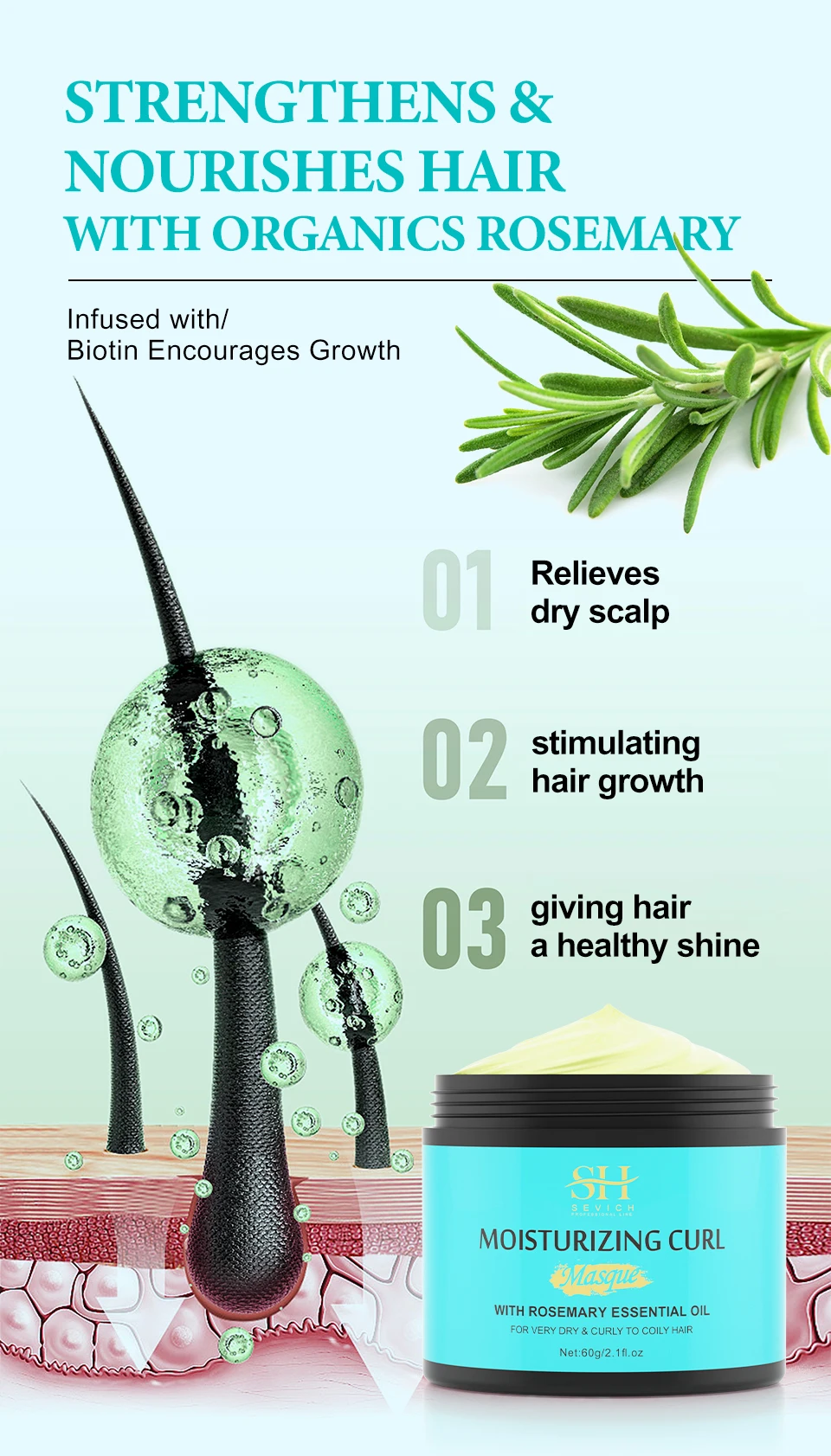Description Picture 5 of itemCurl cream for curly hair Deep Moisturizing Natural Hair Cream Styles Bounce Curl Spray Sculpting Boost Hair Conditioner