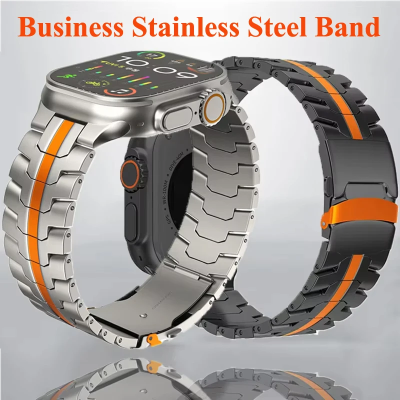 Premium Stainless Steel Watchband – Sleek Metal Bracelet Strap