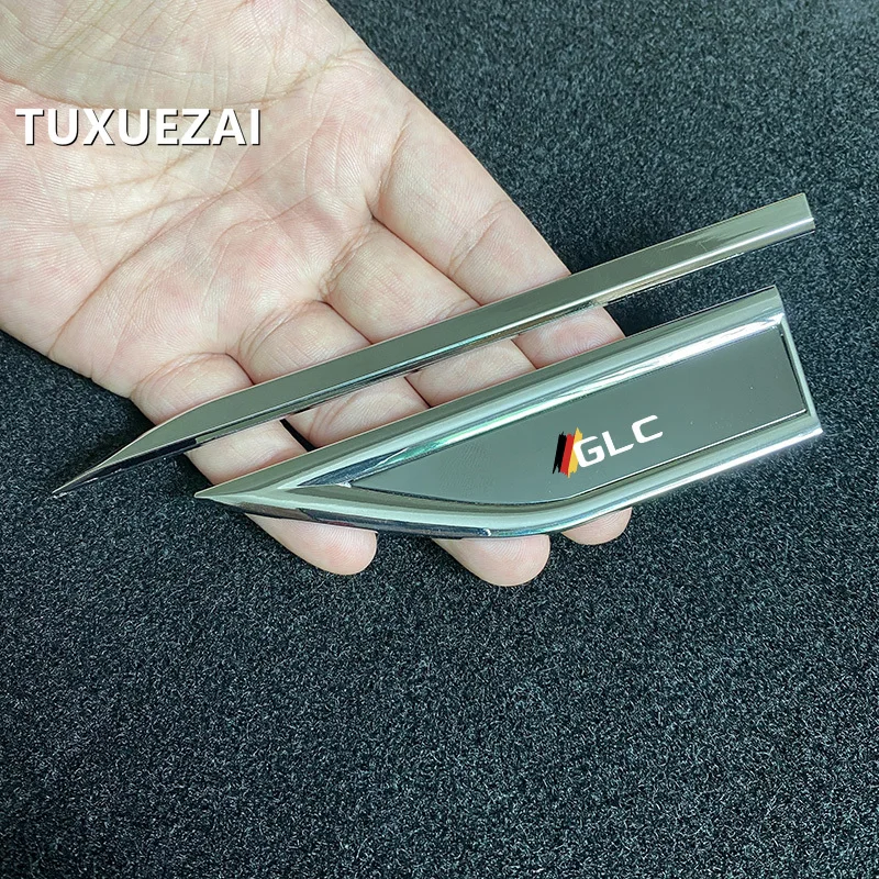 

TUXUEZAIFor Mercedes Bens GLC внешние металлические декоративные наклейки на лист, пользовательские аксессуары для модификации лазерного логотипа 1 Pai
