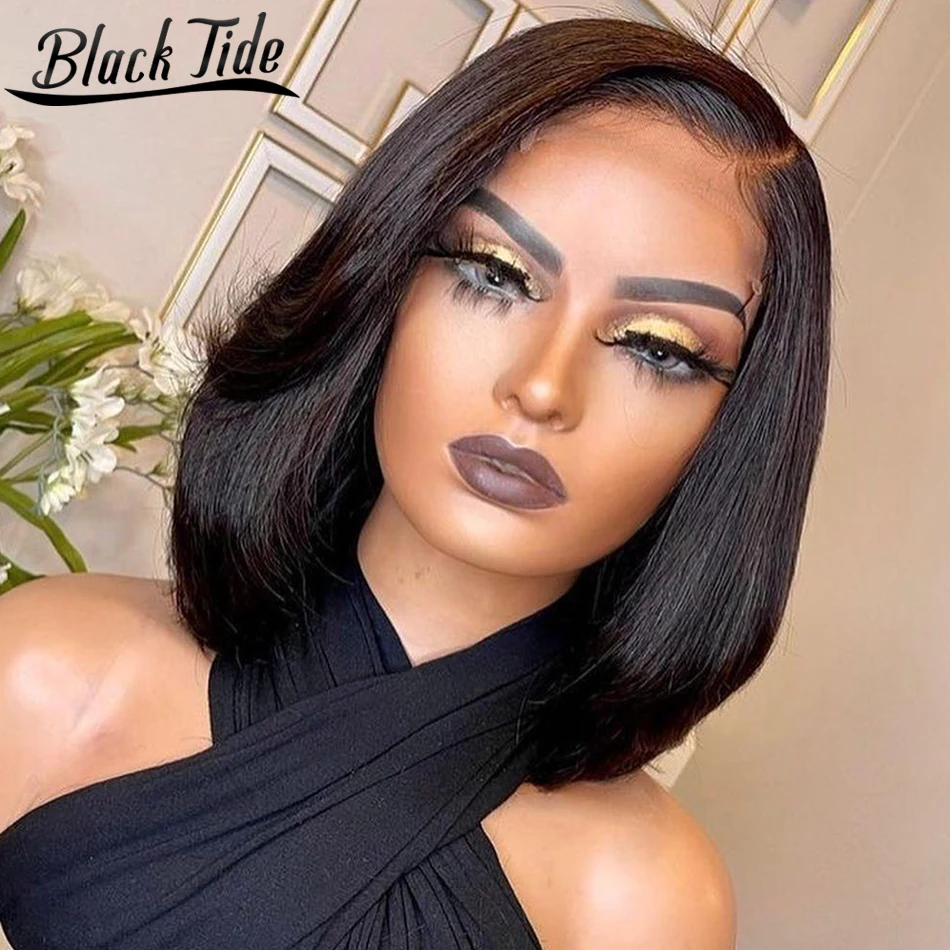 

Bob Wig 13x4 Lace Frontal Wig HD Lace Frontal Wig Human Hair Remy Bob Hair Wig Human Hair Pre Plucked Straight Lace Front Wig