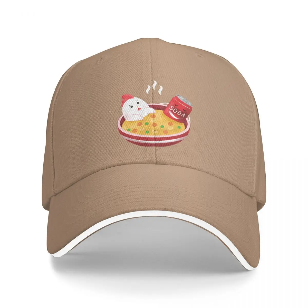 

love Chicken noodle soup with a soda on the side illustration Bucket Hat Baseball Cap hat fur hat hat women Men's