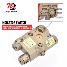 

Airsoft LA-5C PEQ15 Green Laser Sight Aiming Flashlight LED Strobe Light Hunting PEQ Red IR laser NGAL DBAL-A2 Tacital Weapon