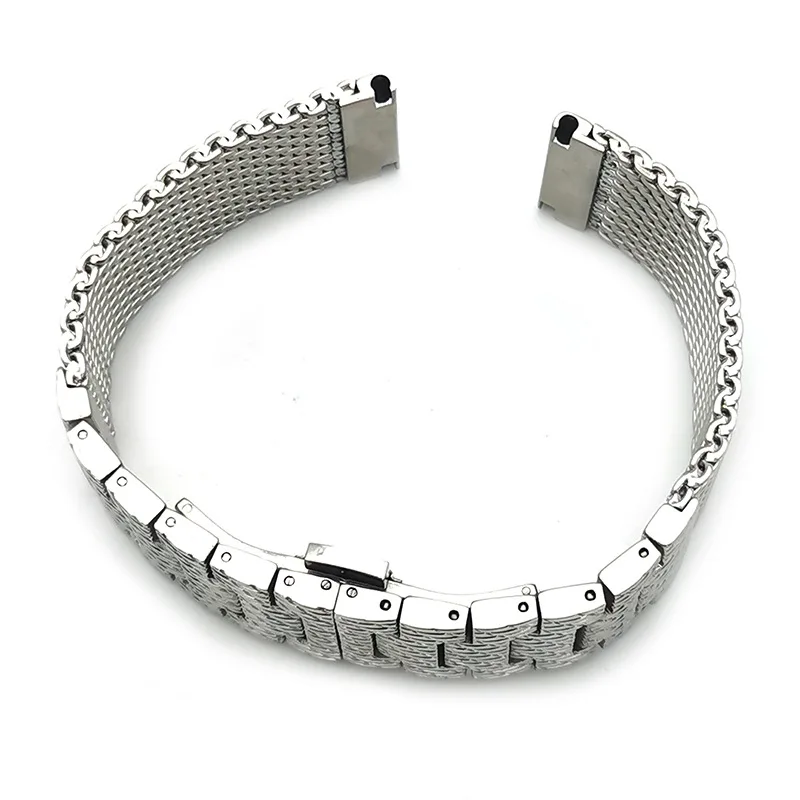 22MM 23MM Silver Butterfly Buckle High Quality Stainless Steel Band Fit For Xitiecheng Sky Eagle Watch Band