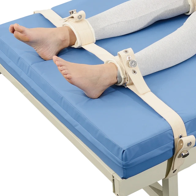  Cinturón de sujeción magnético con hebilla para rehabilitación  psiquiátrica y restricción de cama en mentalidad (talla única para adulto,  blanco) : Salud y Hogar