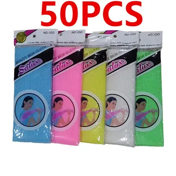 50 Pcs Japanese Body Wash Towel Beauty Skin Exfoliating Cloth Nylon Bath Washcloth Skin Polishing Body Back Scrubber for Hotel 1