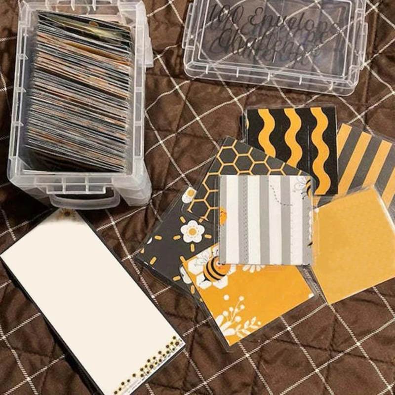 

100 Pcs Money Envelopes Including 100 Number Stickers and Box,