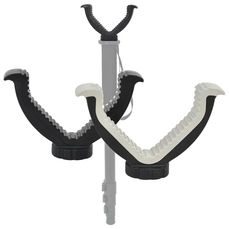 Tactical Rifle Holder Shooting Rack Gun Rack Top 1/4 Thread Attachment V Yoke For Bipod Tripod Hunting Gun Accessories