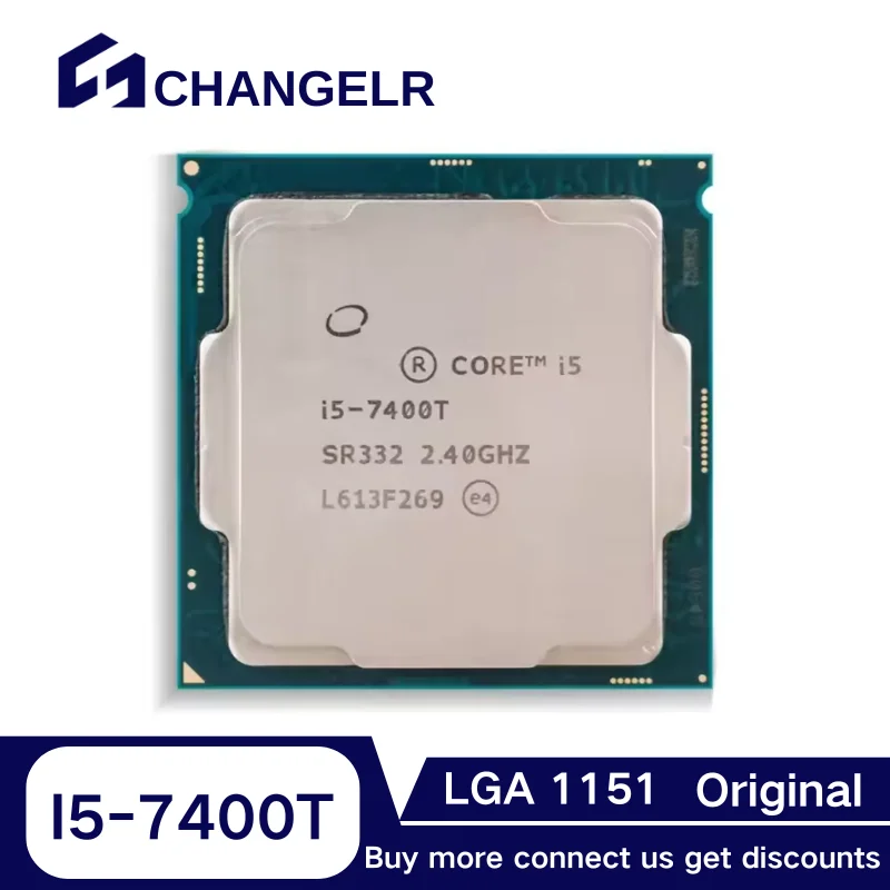 

Processor Core i5-7400T SR332 4Cores 4Threads FCLGA1151 i5 cpu 14nm 3.0GHz 6Mb L3 LGA1151