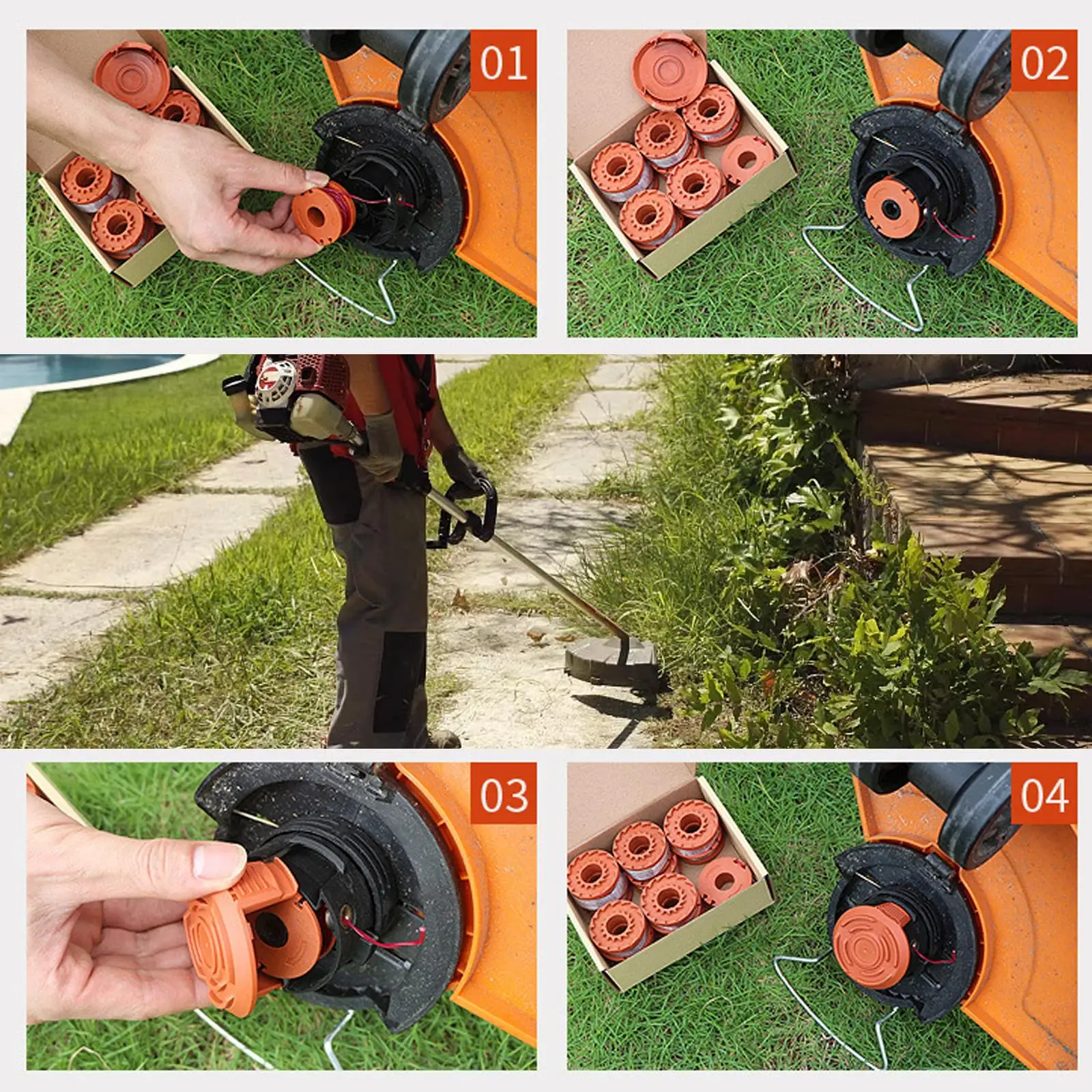 Mower Accessories Spool Trimmer Spool Cutting Rope And Cutting Line WA0010 Replacement Grass Trimmer Line Set For Worx grass trimmer line,mower accessories,trimmer line
