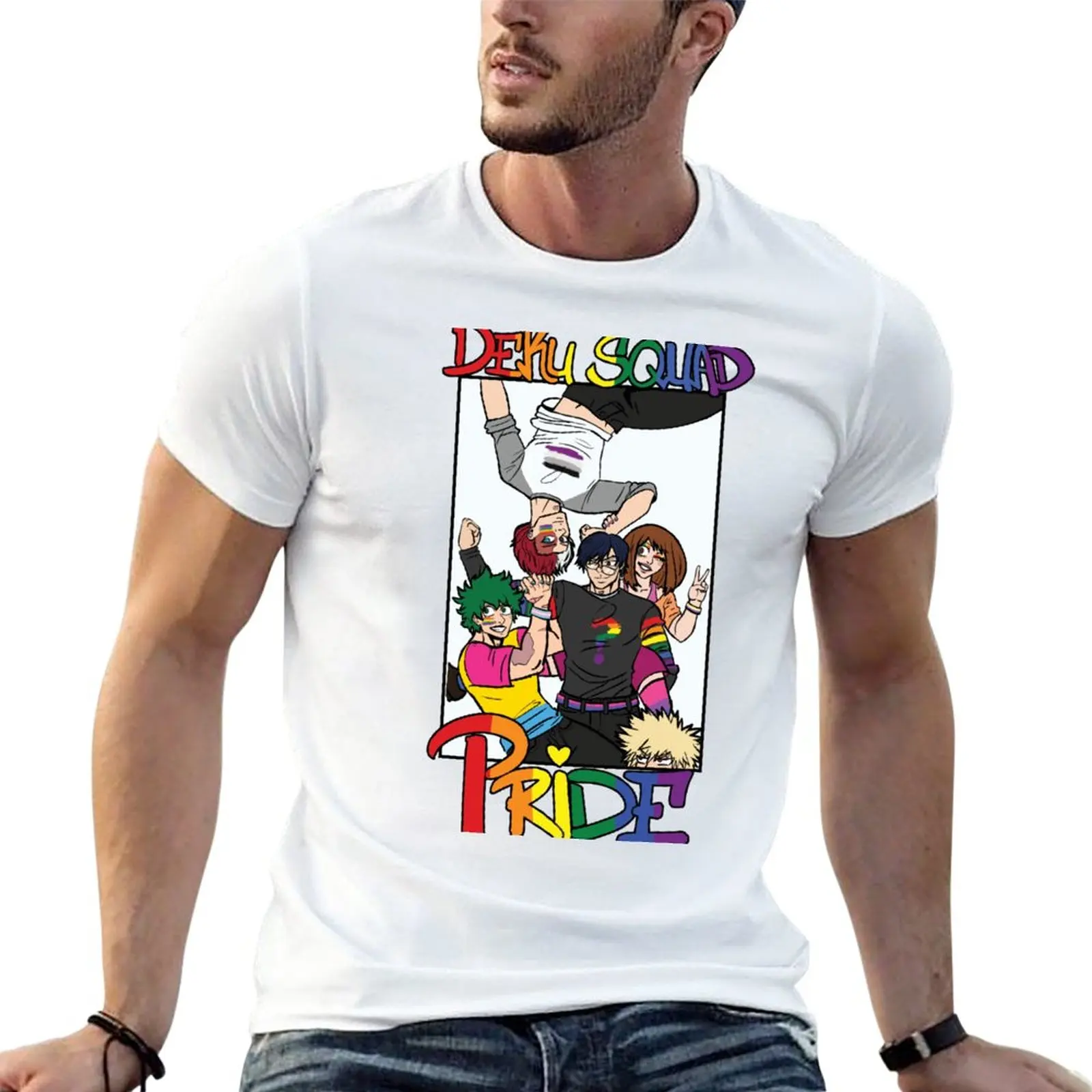 

Dekusquad PRIDE T-Shirt blacks new edition Blouse mens graphic t-shirts anime