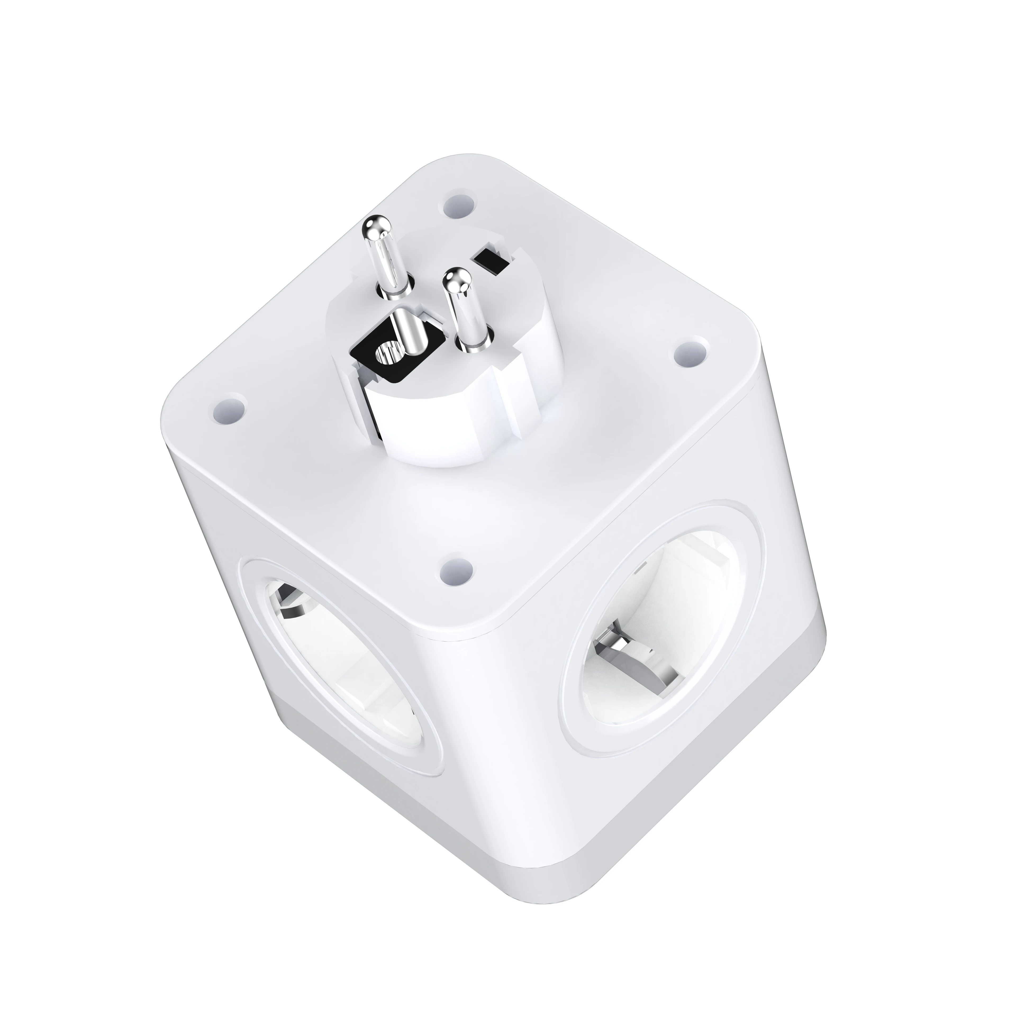 Cubo portátil multienchufe, enchufe de pared de 4000W, 220V ~ 250V, 16A,  enchufe europeo con interruptor, 3USB de carga, 4 salidas, adaptador de  viaje, nuevo