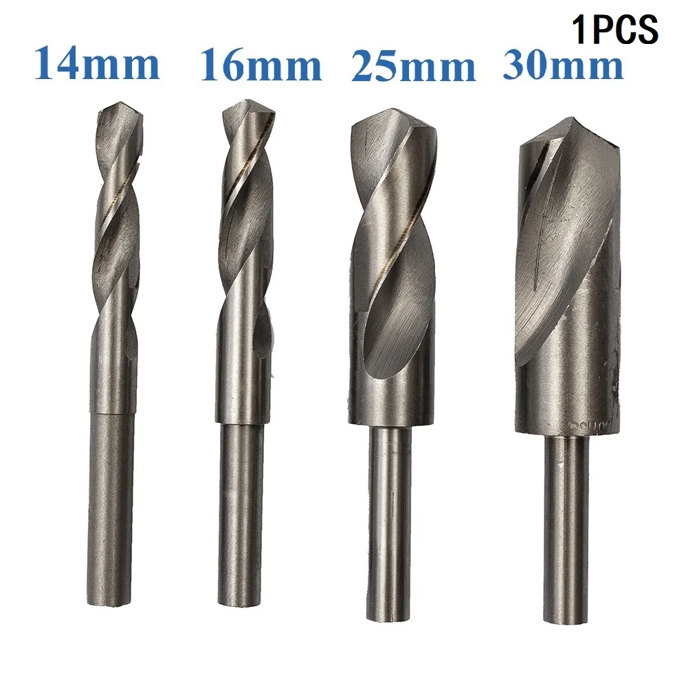 1pc HSS Drill Bits 14-32mm Round Shank 135-150mm For Drilling Iron Steel Plastic Wood Aluminum Machinery Accessories Parts