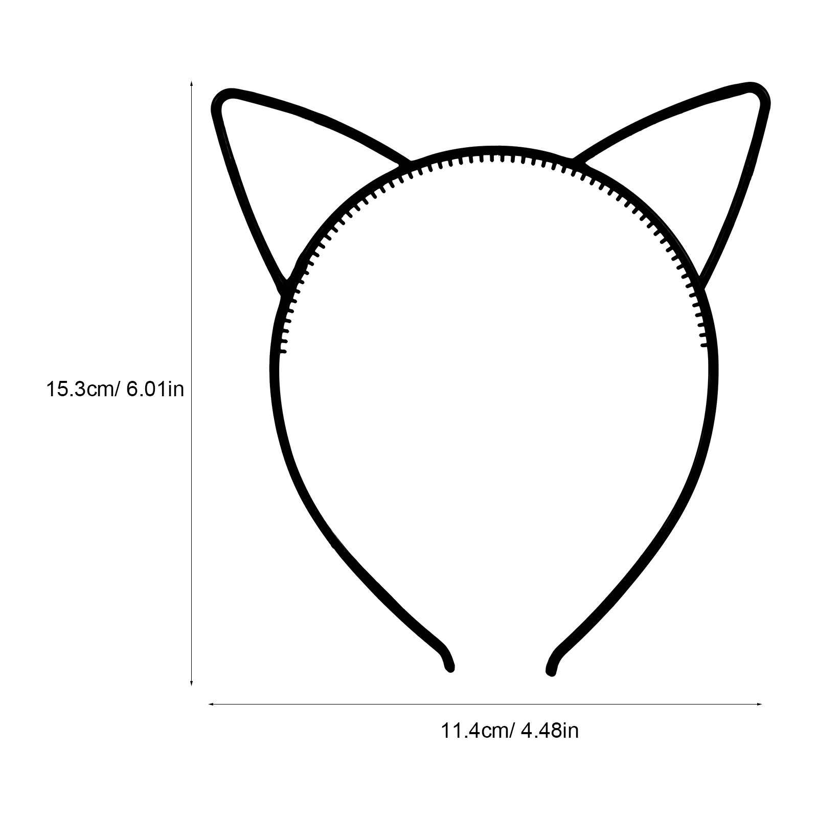 24 Pcs Cat Ear Headband Plastic 12 Colors Halloween Hair Accessories Headbands Fashion for Teens Ears Party Child Miss 2