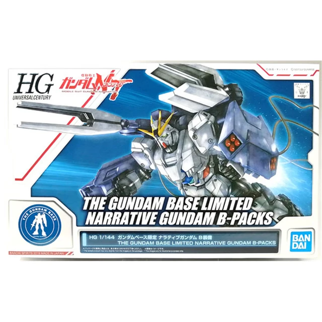 Original Bandai Gundam Figure The Gundam Base Limited Hguc 1 144 Narrative Gundam B Packs Assembly Model Anime Action Figures Action Figures Aliexpress