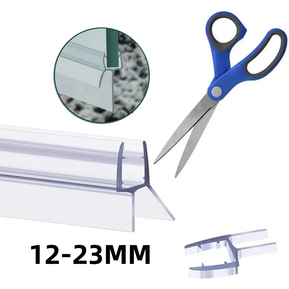 Shower Door Seal 2pcs 50cm Transparent PVC For Screens Doors