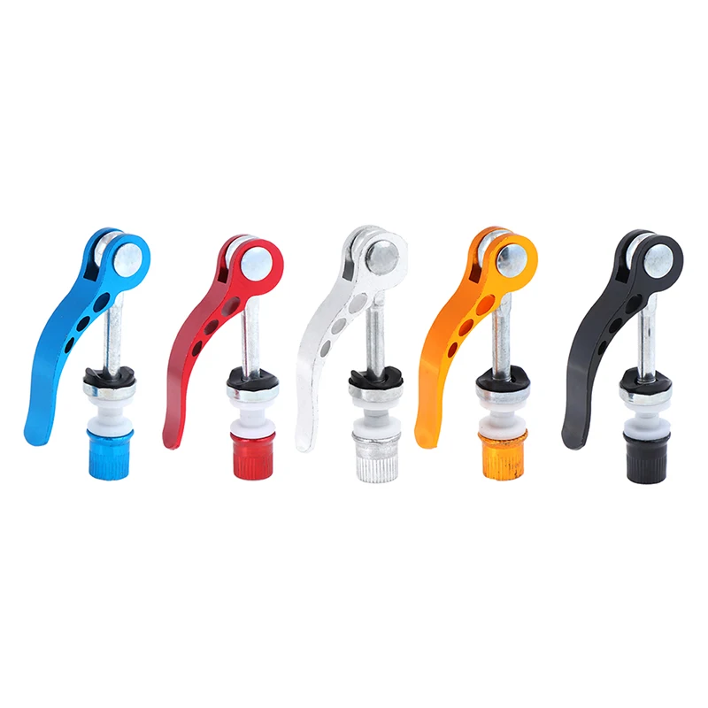 1pc 5color Bike Seat Clamp Aluminium Alloy Quick Release Bicycle Seat Post Clamp Seatpost Skewer Bolt Mountain Cycling