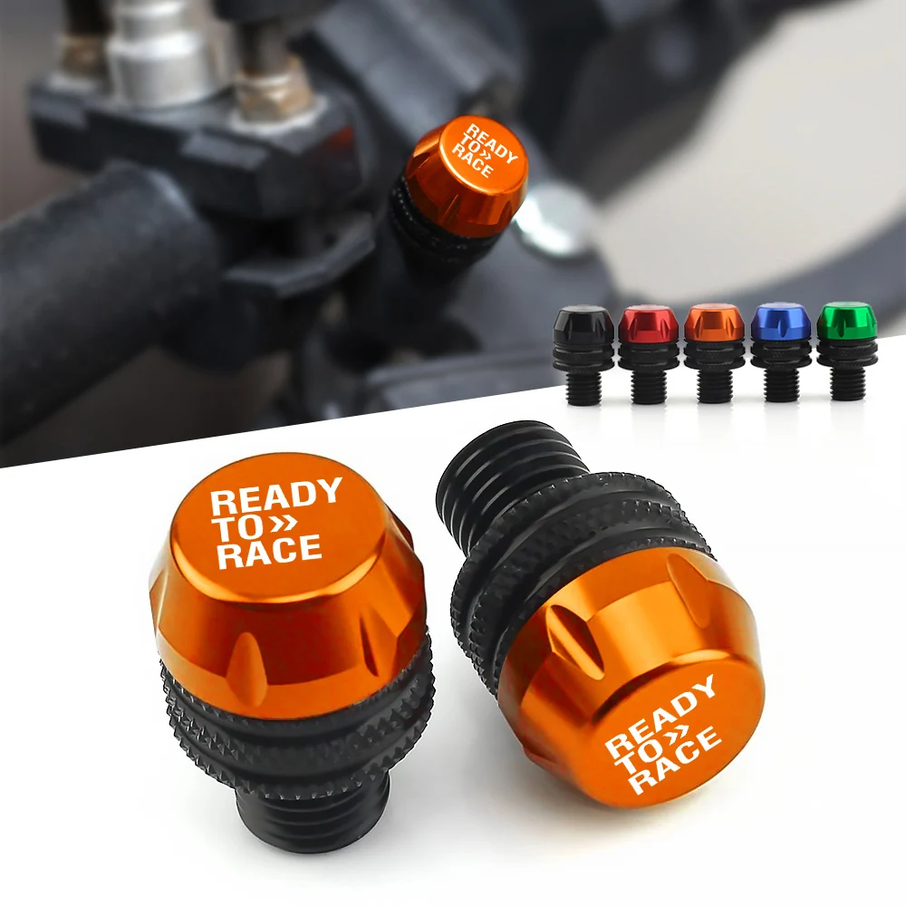 For KTM Ready to Race Duke 390 690 790 890 1190 Rc 1290 Mirror Hole Plug Screws Cover CNC Motorcycle Accessories 1 Pair