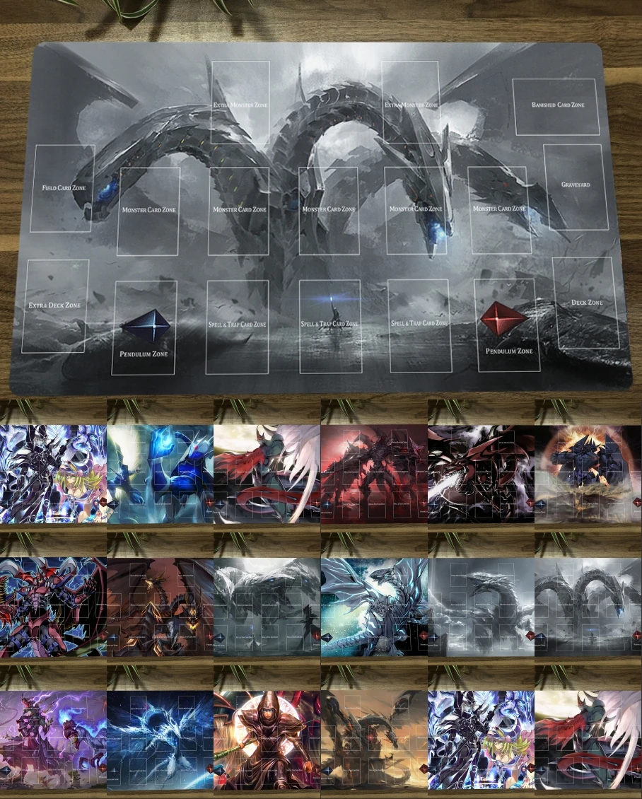 Игровой коврик YuGiOh OCG игровой для мыши в стиле кибер-энд дракон бесконечность