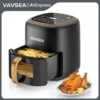 VAVSEA 10-in-1 Air Fryer with Clear Window, 1600W Hot Airfryer Oven with Digital LED Touch Screen, and Non-Stick Basket,6.5QT, 1