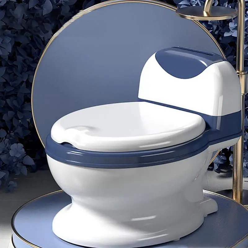 Baby Potty Training Toilet Seat Comfortable Backrest Cartoon Pots Portable Baby Pot For Children Potty Toilet Bedpan #WO 3