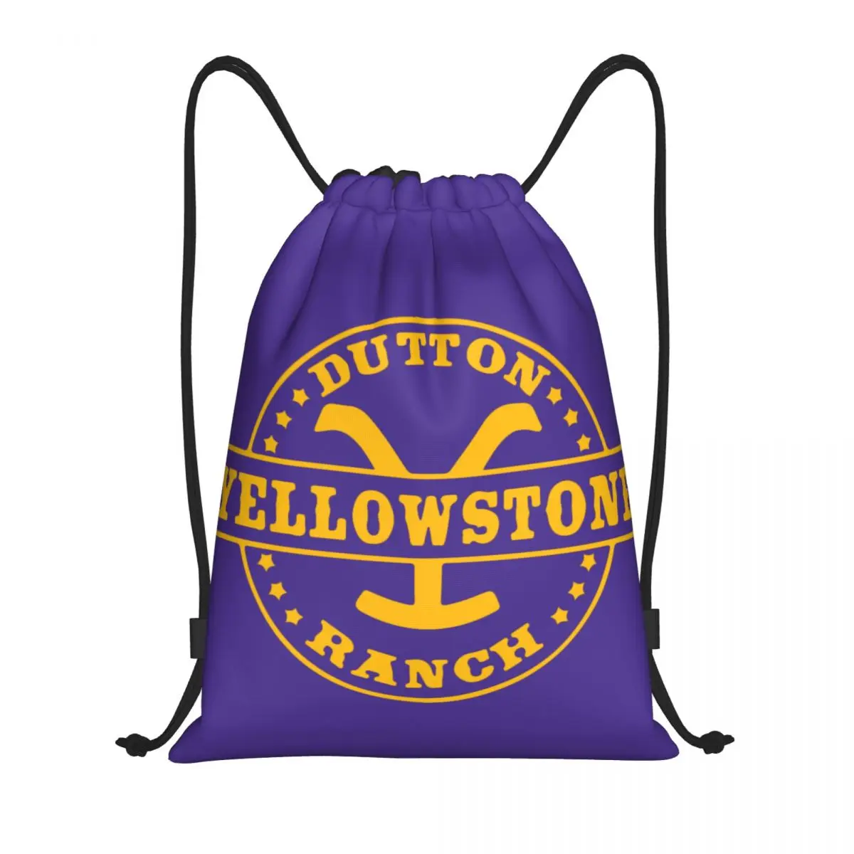 

Custom Yellowstone Dutton Ranch Drawstring Bags Men Women Lightweight Sports Gym Storage Backpack