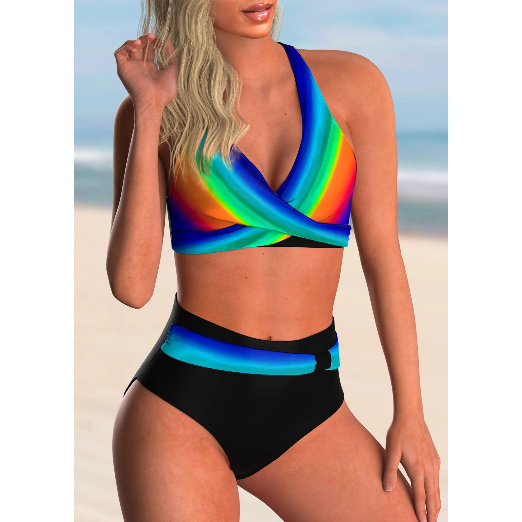 Рисунок 3 - Новинка 2023, женский купальный костюм в стиле ретро