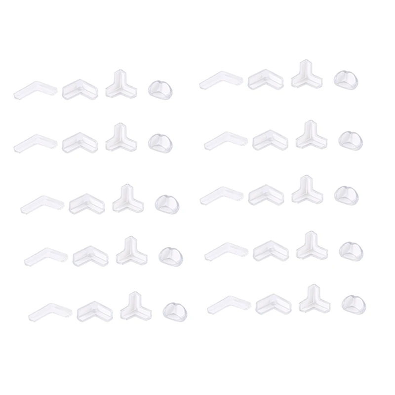 

FBIL-40 Pack Corner Protector,Protectors Guards Furniture Corner Guard & Edge Safety Clear And Transparent