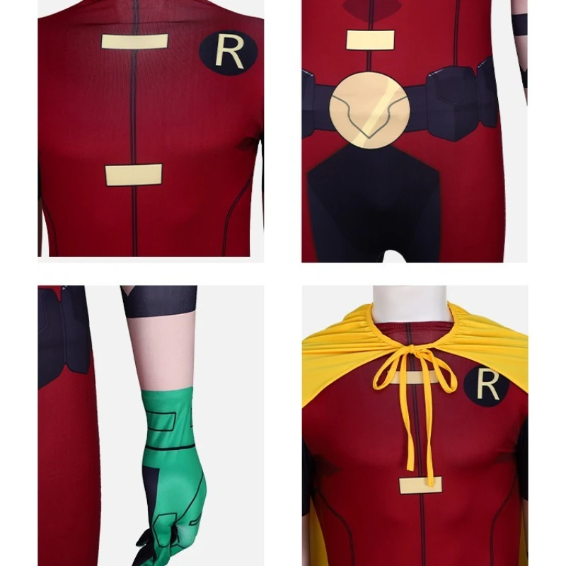 Beastboy Teen Titans Costume Jumpsuit - Superhero Cosplay For Adults & Kids
