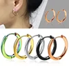 10/20Pcs Minimalist 316L Stainless Steel Small Hoop Earrings For Women Man Classic Round Earrings Fashion Ear Piercing Jewelry 4