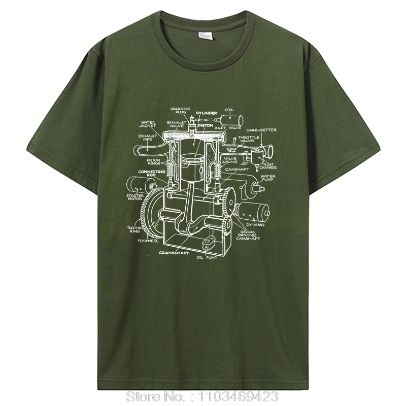 Mécanicien voiture moteur pièce amant Mucle voiture T-Shirt hommes mode vêtements Carguy graphique T-Shirt haut Huband papa_voghion.com