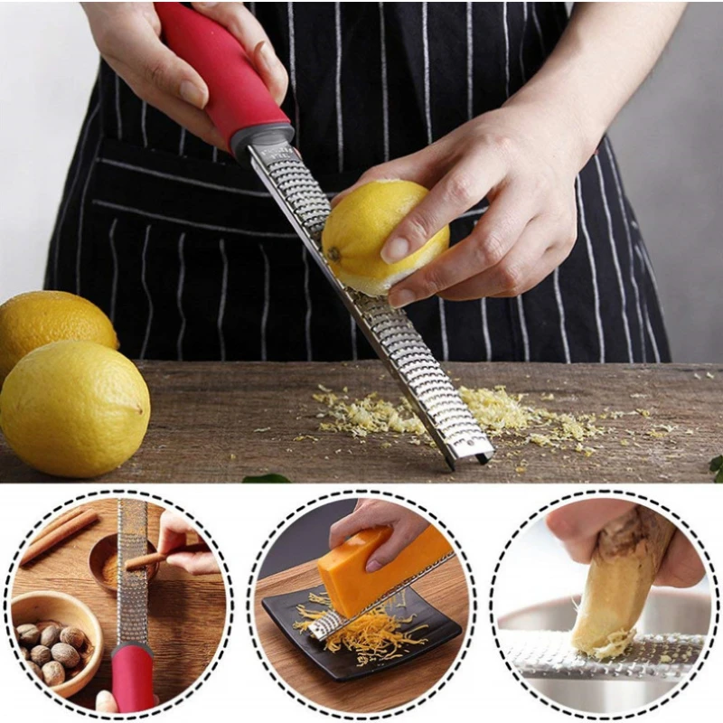 Multifunctional Rectangle Stainless Steel Mill Cheese Grater Tools  Chocolate Lemon Zester Fruit Peeler Kitchen Gadgets - AliExpress