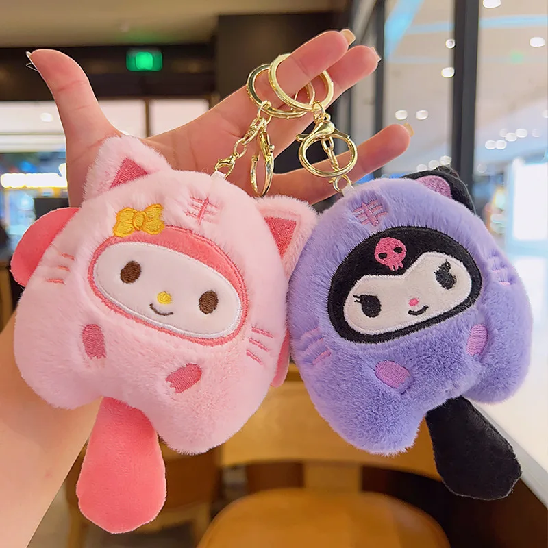 

Милый брелок Sanrios Cinnamoroll моя мелодия подвеска Плюшевая Кукла мультфильм Kuromi почтоко милый брелок Подвеска плюшевая игрушка