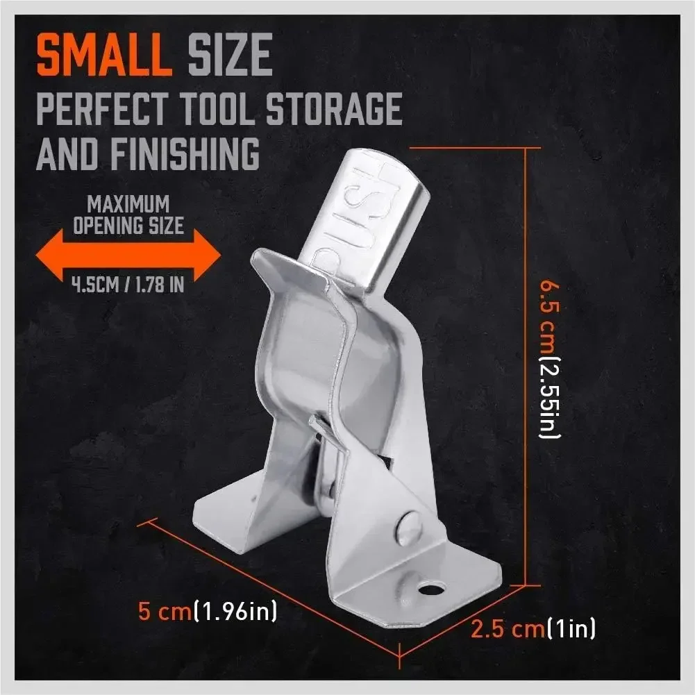 10pcs Bulldog Clamp Wall-Mount Spring for Shovel Rake Broom Mop Holder with Screws Handle Hanging Tools Kitchen Garden Clip