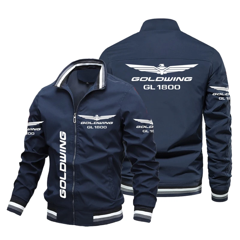 

Honda Gold Wing GL1800 Print Jacket 2023 Autumn Men Fashion Jacket Coat Honda Mens Clothing Custom Racing Team Motorcycle Jacket