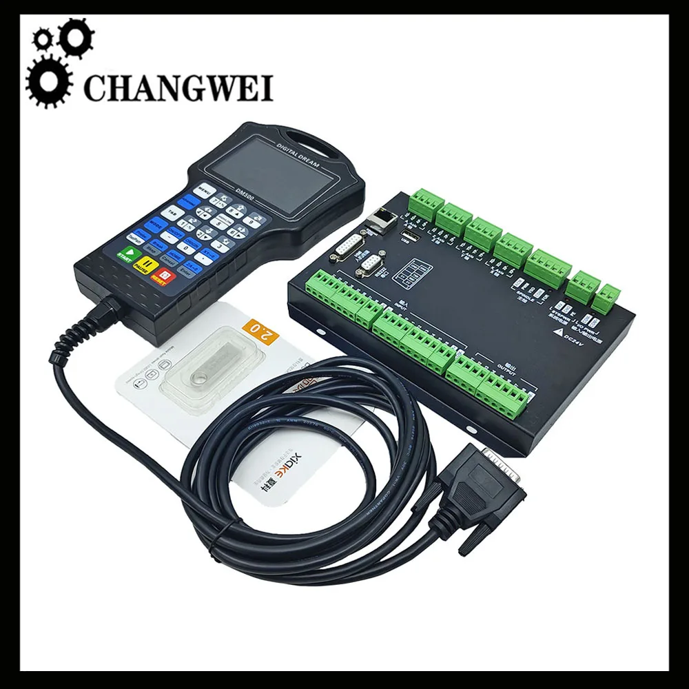 

DM500S 3/4 axis CNC engraving machine offline controller CNC motion control system 500MHz 1G memory supports standard G-code