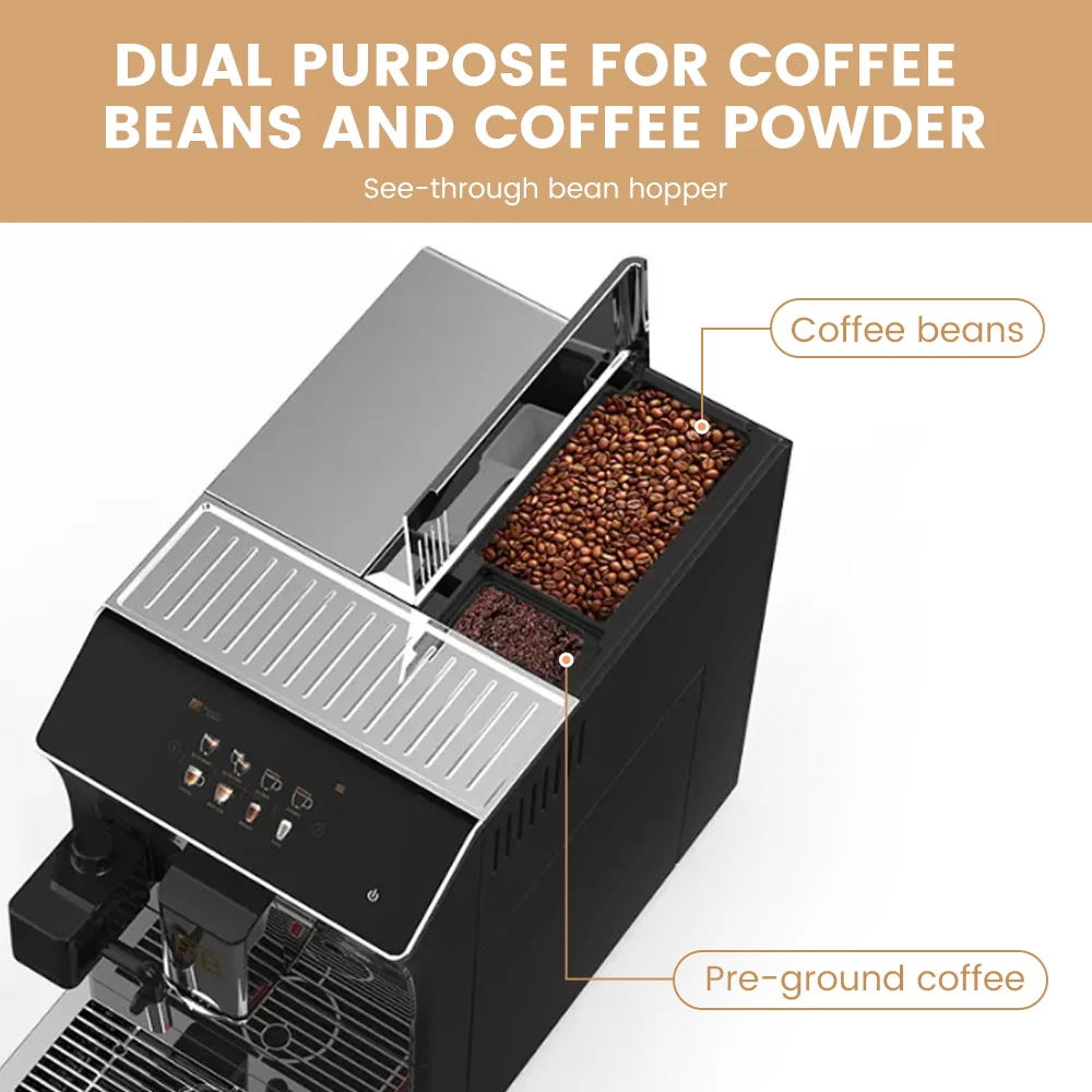 Mcilpoog WS203 Fully Automatic Coffee Machine Bean to Cup, 16