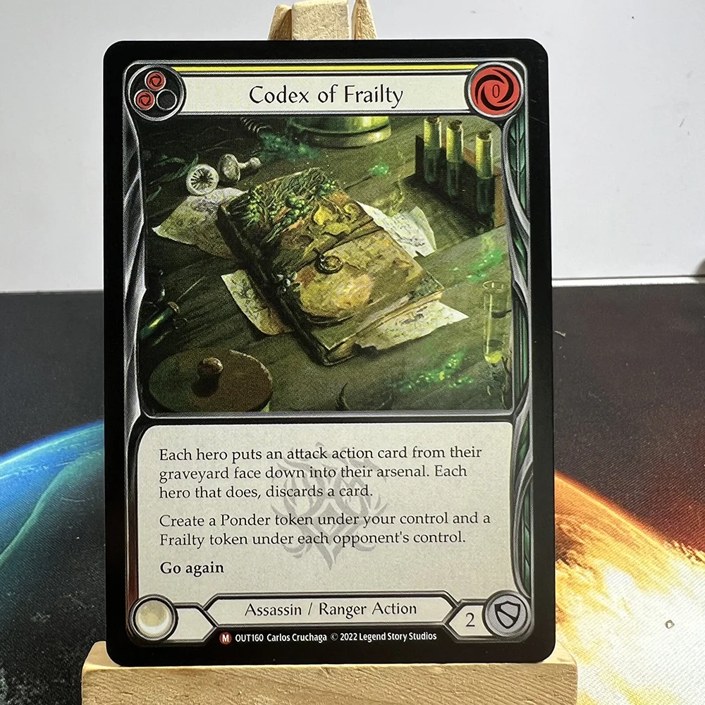 Flesh and Blood 虚弱症の魔本 アクションカード 虚弱症の魔本 Codex of Frailty flesh and blood Flesh and Blood 虚弱症