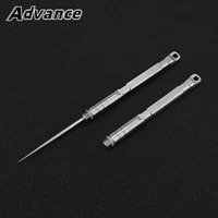 1pc Titanium Alloy Toothpick Key Chain Accessories Fruit Stick Toothpick Holder Portable Outdoor EDC Tool 2