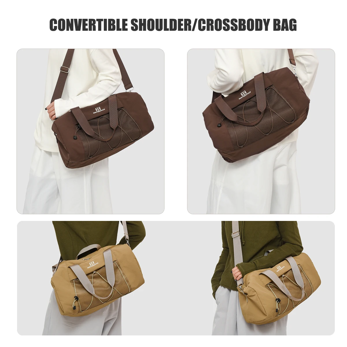 New Large-Capacity and Good-Looking Fitness Bag, Sports Yoga Handbag, Outdoor Oxford Cloth Shoulder Crossbody Bag