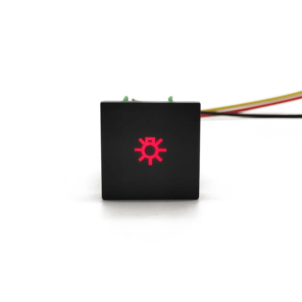 Enhanced Car LED Light with Radar Battery Switch Button