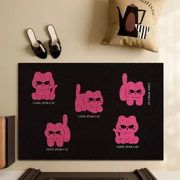 Entry door floor mat Cartoon silk ring dirt-resistant wear-resistant foot mat Entry door pvc carpet porch door mat