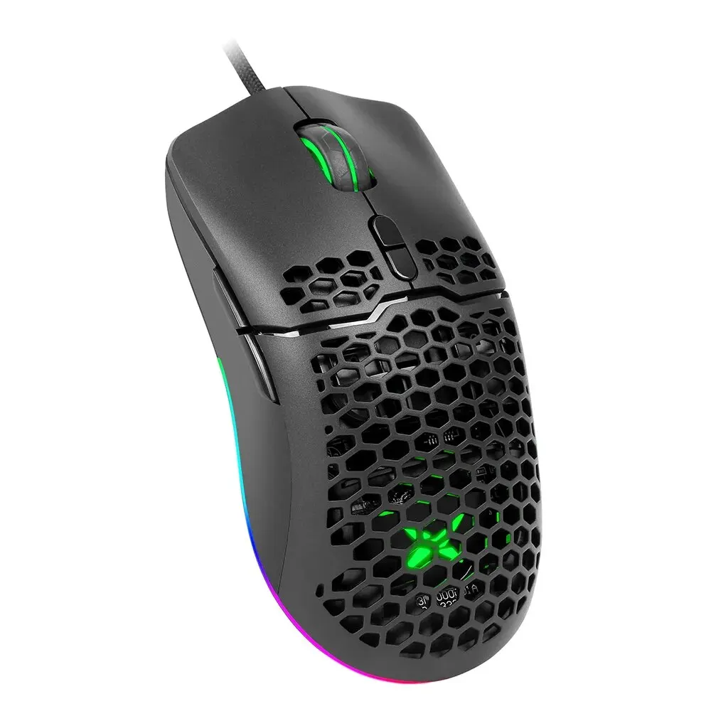 Delux-M700ケーブル付きの人間工学に基づいた軽量ゲーミング