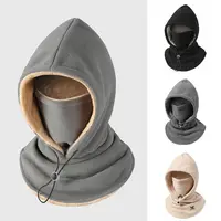 New Fashion Winter Beanies Hat Keep Warm Windproof Cycling Hat Cold Proof Outdoor Riding Sets Scarf One-Piece Hat Women Men